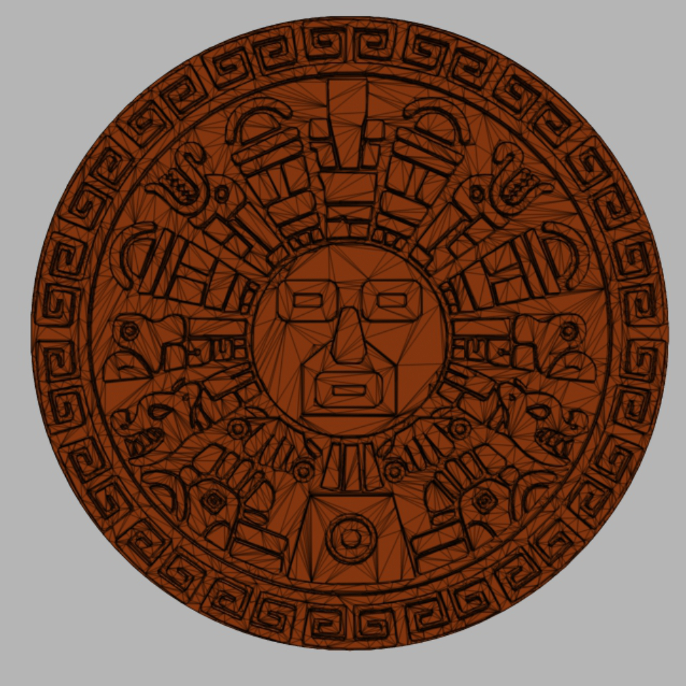Download OBJ File Inti The Inca Sun God 3D Printing Template Cults
